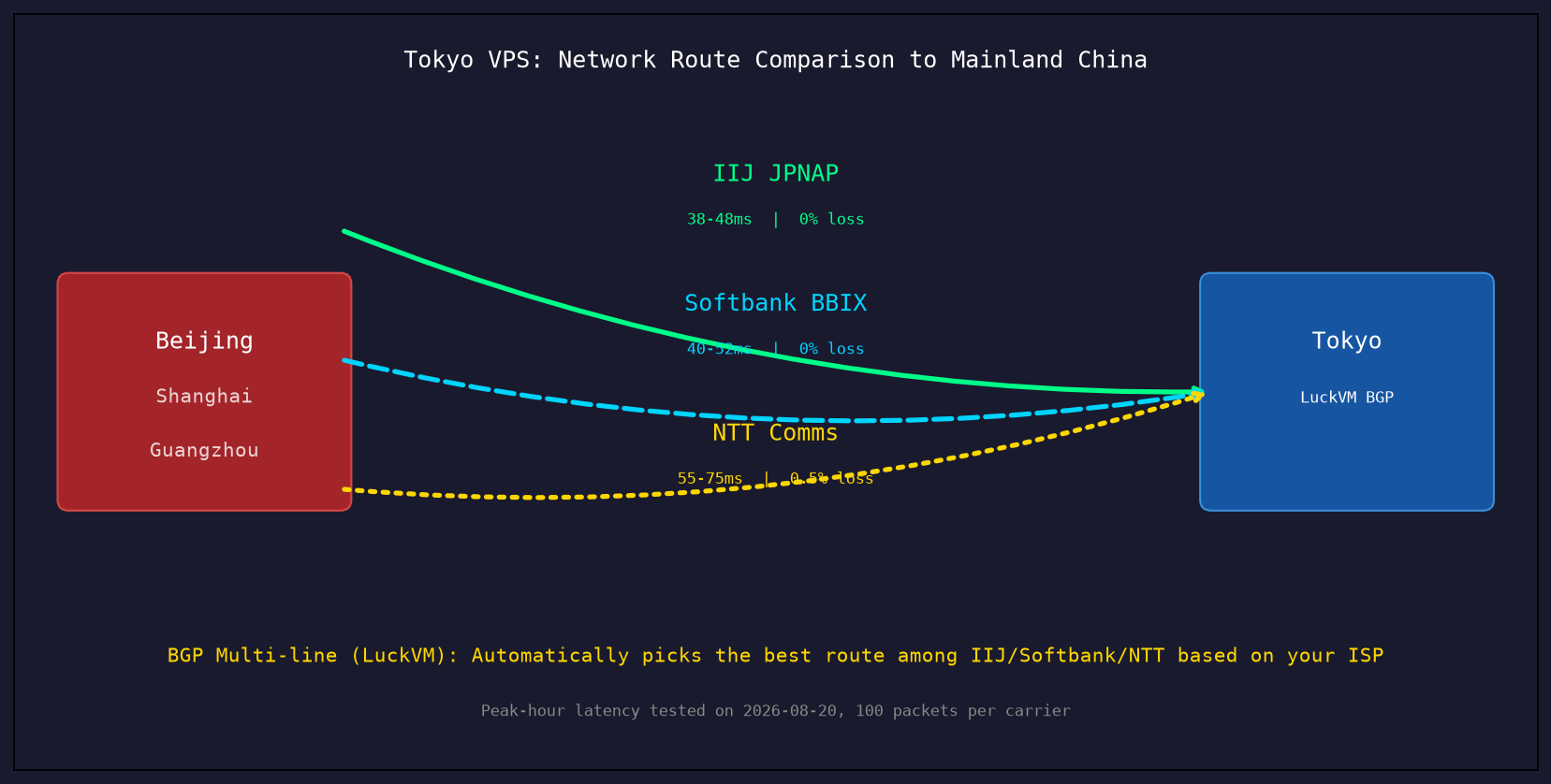 Tokyo Network Routes Diagram