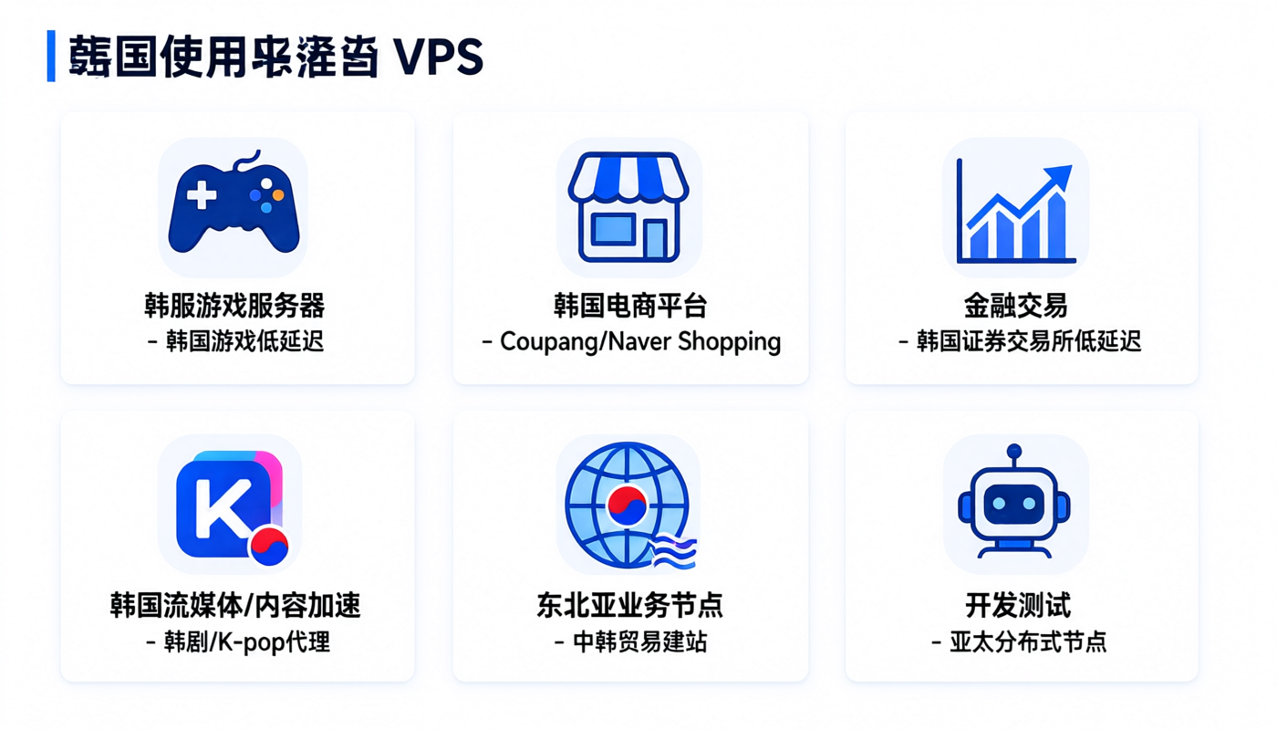 韩国VPS六大典型应用场景:韩服游戏、韩国电商、金融交易、流媒体、中韩贸易、开发测试